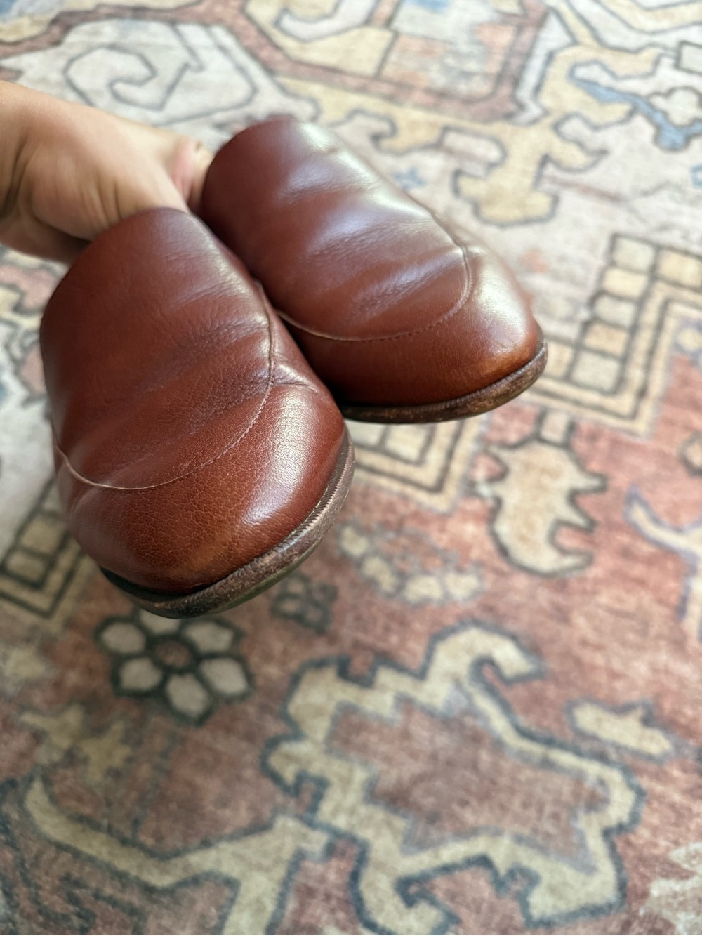 Madewell The Frances Loafer Mule Brown Leather Shoe Women’s 9 - Picture 2 of 10